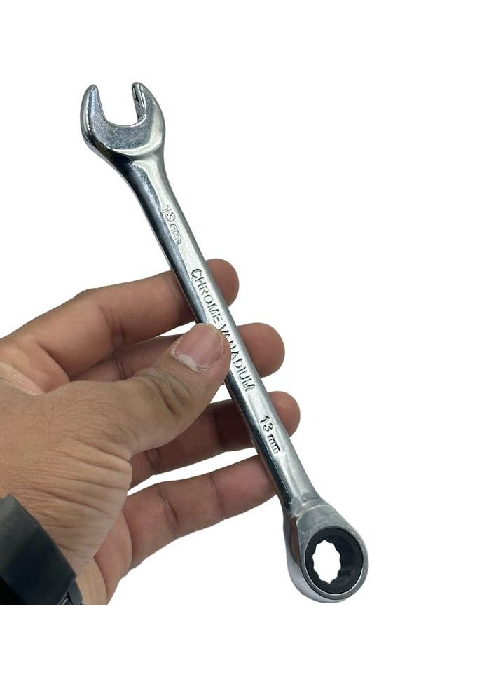 مجموعة الفك والحلقة مقاس المفك: 13 مم مصنوع من فولاذ الكروم والفاناديوم - Image 5