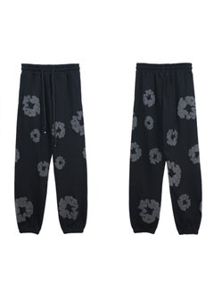 Autumn Winter Couples Hoodie Sweatpants Set 8155 black gray