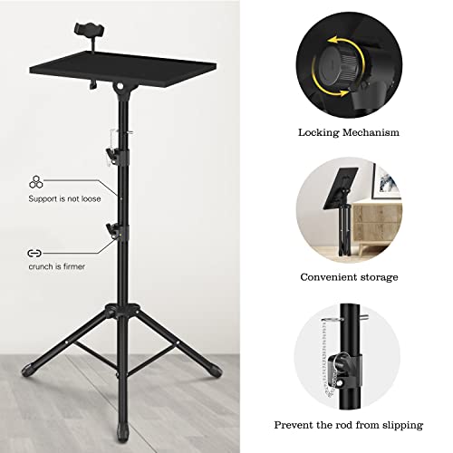 Facilife Projector Stand Tripod - Laptop Tripod Projector Stand Adjustable Height 22 to 47 Inch, Projector Tripod Stand, Tripod for Porjector, Projector Stand for Outdoor Movies - Image 3