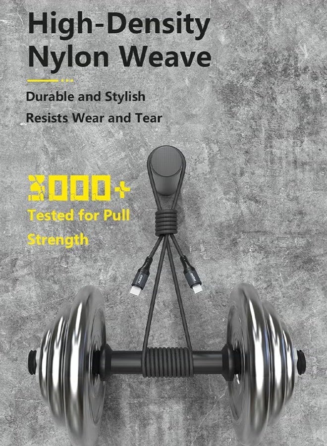 دوداو 30 واط من طراز USB-C إلى كابل البرق، من طراز Type-C إلى كابل البرق السريع الشحن، نقل البيانات عالي السرعة، مناسب لجميع أجهزة منفذ البرق، بطول 1.2 متر - Image 2