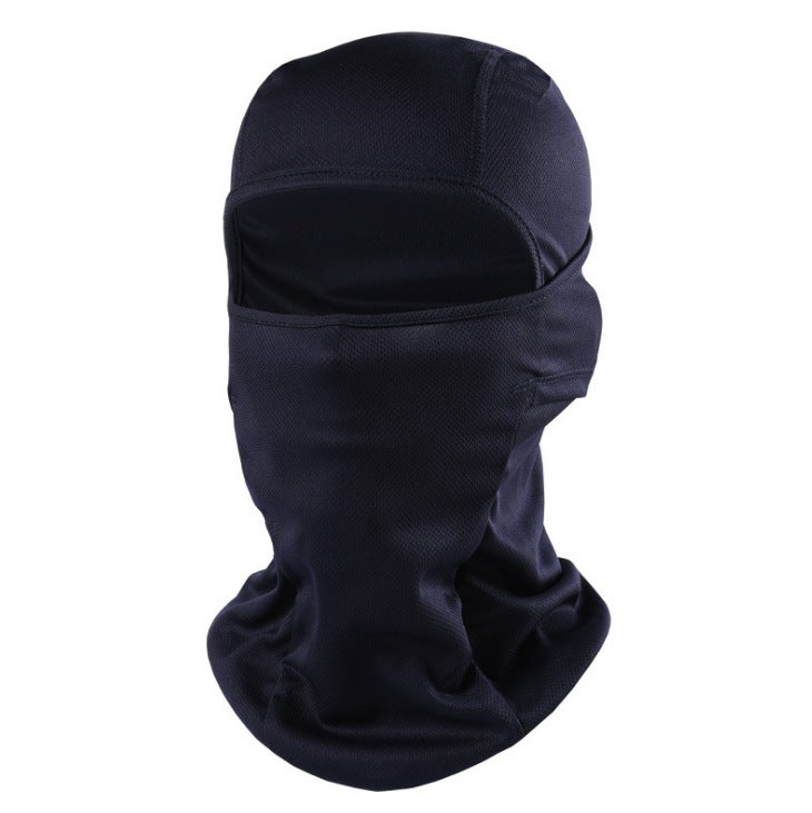 Generic Amazon Outdoor Riding Mask Pullover Sunscreen Windproof Mask Breathable Hat Self-propelled Motorcycle Sports Headgear Navy blue 