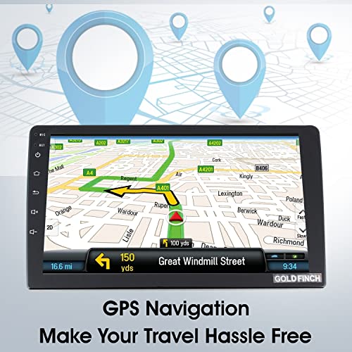 Goldfinch Audio 9 inch Full Touch Screen Android Car Stereo With GPS, Bluetooth, Wi-Fi, Navigation, Reverse Camera Support, Mirror Link - Image 2