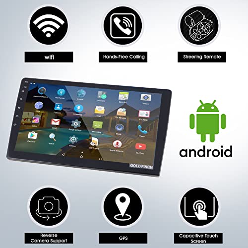 Goldfinch Audio 9 inch Full Touch Screen Android Car Stereo With GPS, Bluetooth, Wi-Fi, Navigation, Reverse Camera Support, Mirror Link - Image 5