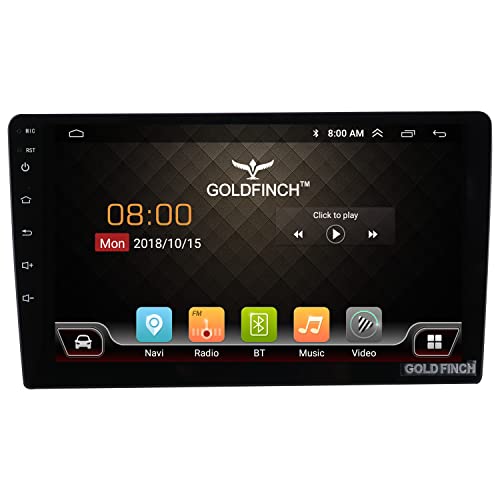 Goldfinch Audio 9 inch Full Touch Screen Android Car Stereo With GPS, Bluetooth, Wi-Fi, Navigation, Reverse Camera Support, Mirror Link - Image 1