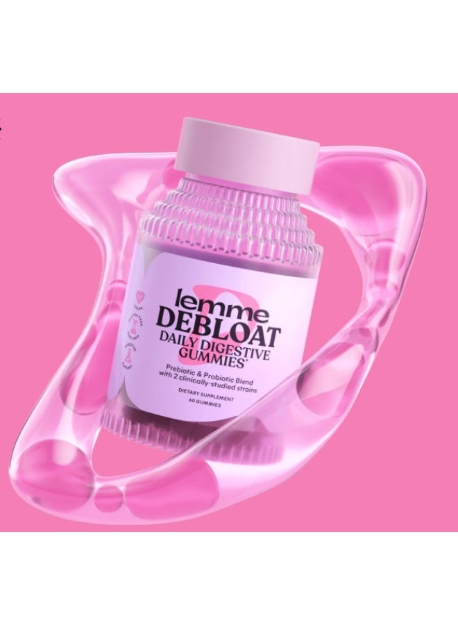 Lemme Debloat Daily Digestive Probiotic Gummies - 60 Gummies - Image 1