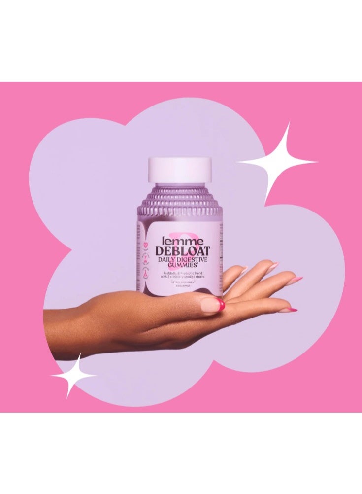 Lemme Debloat Daily Digestive Probiotic Gummies - 60 Gummies - Image 2