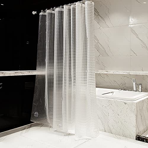Bostofy Heavyweight 8G Bathroom Curtain Liner, 72' W x 72' H Waterproof for Shower Stall/Bathtub - Image 1