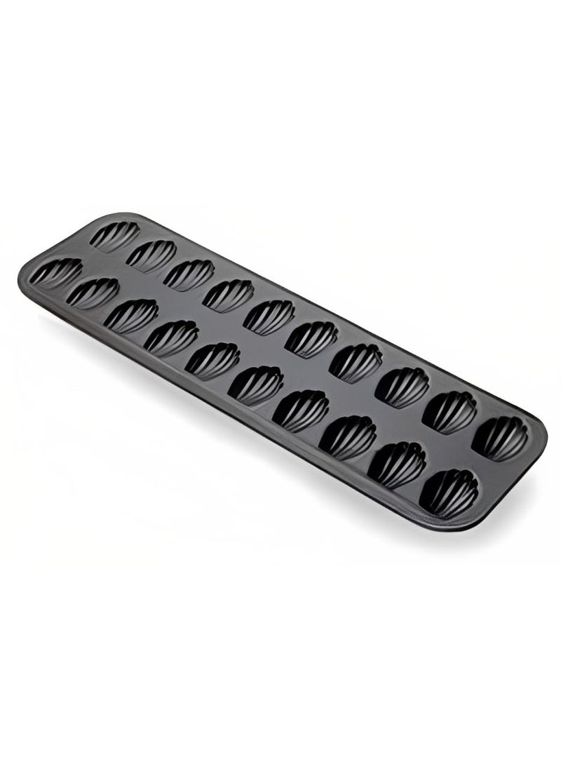 BAKING SET BAKING SET Shell Mini Classic French Non Stick 20 Cavity Madeleine pan Shell Cookies Mould  - Image 1