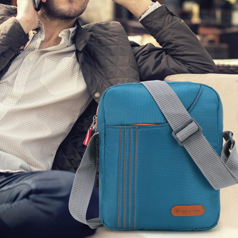 Dezire Crafts Sling Stylish Cross Body Travel Office Business Messenger Shoulder Bag with Multi-Pocket Zip Closure and Adjustable Straps for Men & Women (DC SLING BAGS 629) - Image 5