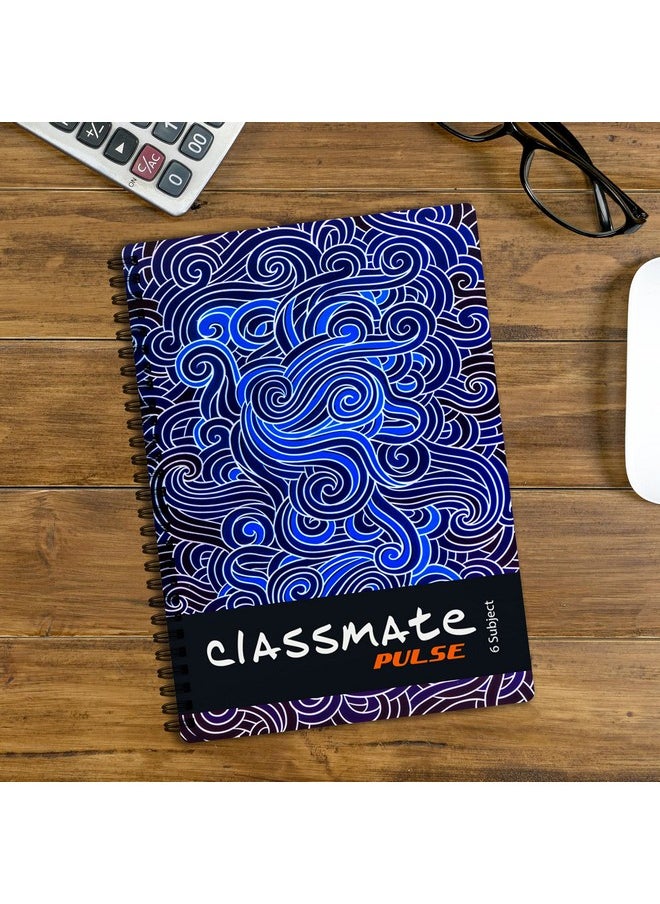 classmate Classmate Pulse Notebook - 240 X 180, 300 Pages, Single Line, Wiro Binding, Pack Of 3  - Image 2