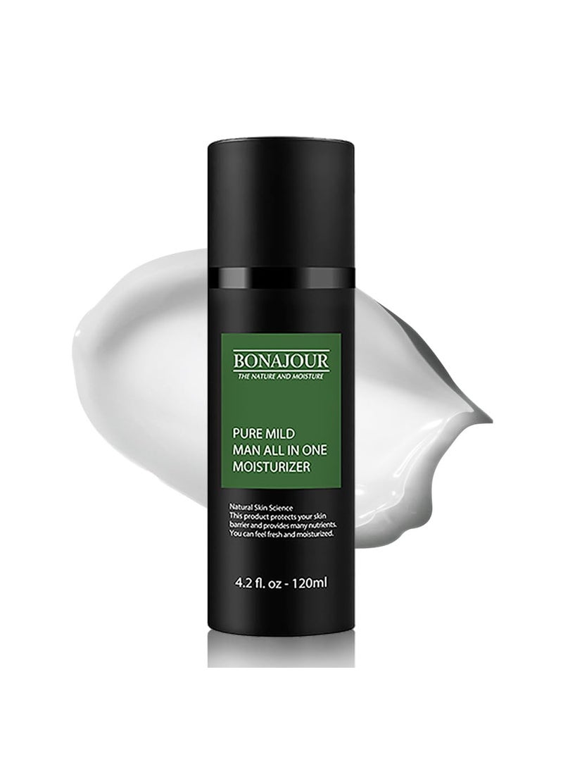 BONAJOUR - BONAJOUR Vegan Daily AllInOne Moisturizer for men Natural  Organic AntiAging Face Lotion Skincare for Men 42 Fl Oz - Image 1