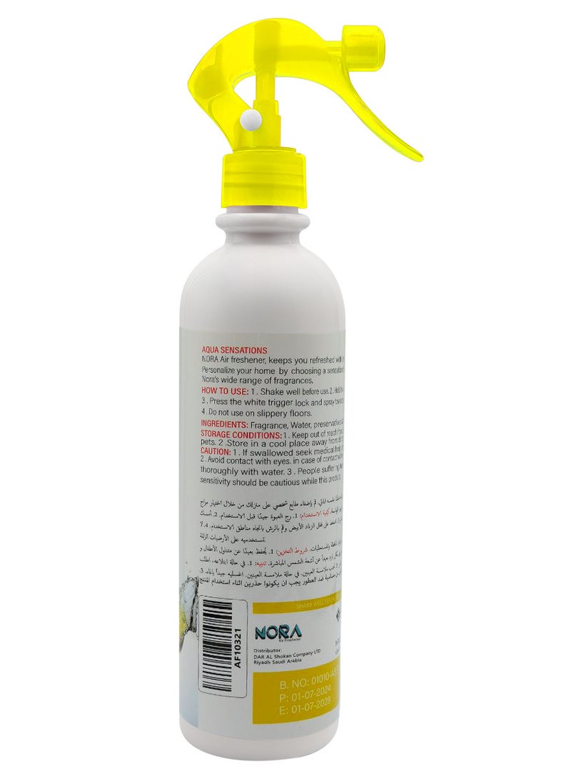 NORA Lemon Air Freshener Spray 460ML Long-Lasting Fresh Scent for Home and Office - Image 3