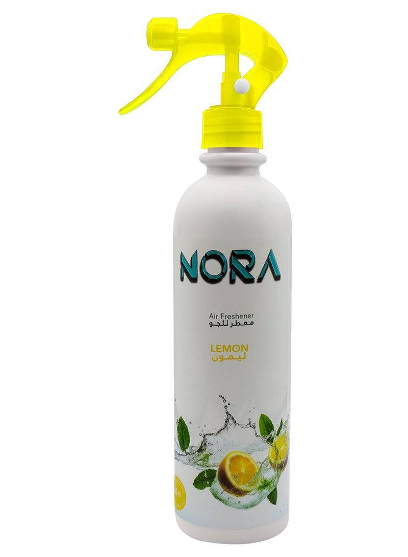 NORA Lemon Air Freshener Spray 460ML Long-Lasting Fresh Scent for Home and Office - Image 2