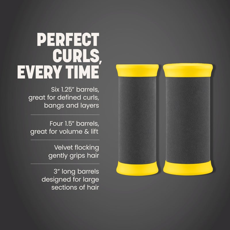 Drybar The Roller Club Curling Hot Rollers | 10 Rollers, 2 Sizes, Heats-Up Fast, Gentle on Hair, Reduces Frizz, Adds Shine, comes with Heat-Resistant Bag - Image 3