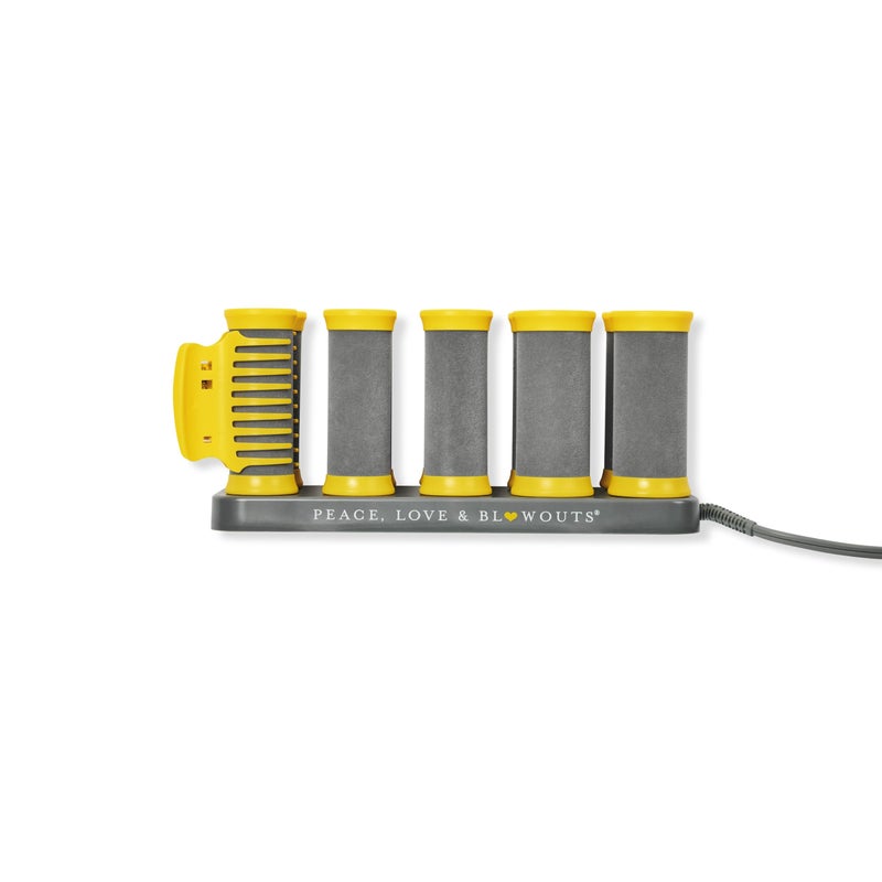 Drybar The Roller Club Curling Hot Rollers | 10 Rollers, 2 Sizes, Heats-Up Fast, Gentle on Hair, Reduces Frizz, Adds Shine, comes with Heat-Resistant Bag - Image 1