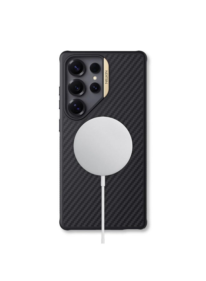 Nillkin MagSafe Compatible Carbon Fiber Kevlar Case for Galaxy S25 Series – 1500D Military-Grade Protection, Raised Camera Guard, Shockproof Airbag Corners, TPU Hybrid Frame - Image 5