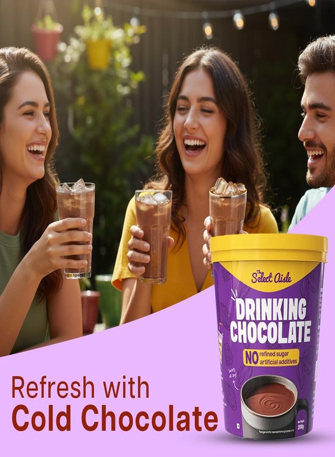 The Select Aisle Drinking Chocolate (Hot Chocolate) Mix 200g | Cocoa Powder Blend for Hot & Cold Chocolate Drinks | Jaggery Sweetened | No Preservatives - Image 5