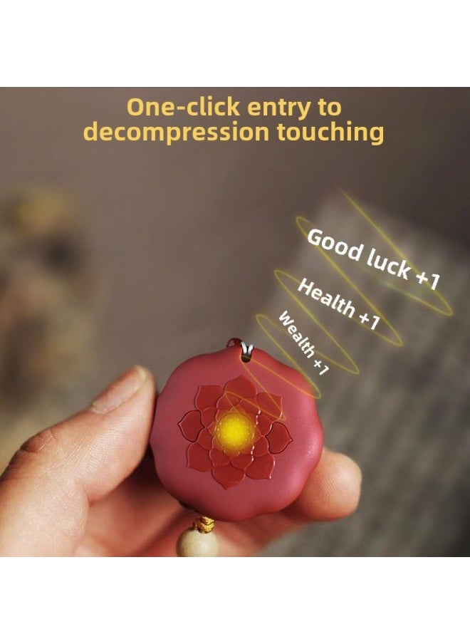 Generic - High Sound Quality Music Player Meditation Music Key Pendant Decompression Music Machine-Body Color:Red Heart Player-Memory Capacity:512MB - Image 1