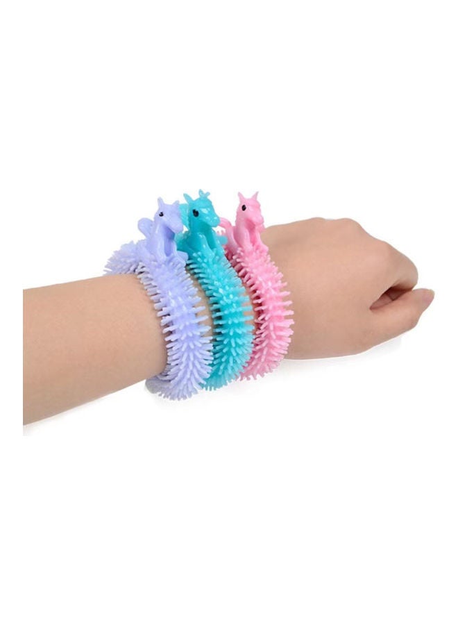 NIBEMINENT 6-Piece Cartoon Animal Unicorn Decompression Pull Cord Bracelet 19cm - Image 1
