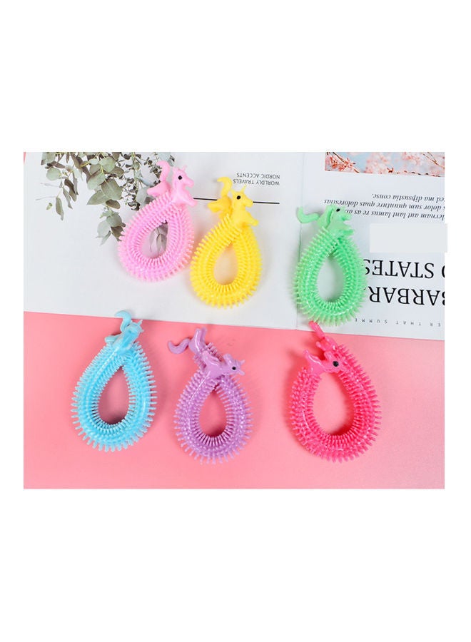 NIBEMINENT 6-Piece Cartoon Animal Unicorn Decompression Pull Cord Bracelet 19cm - Image 5