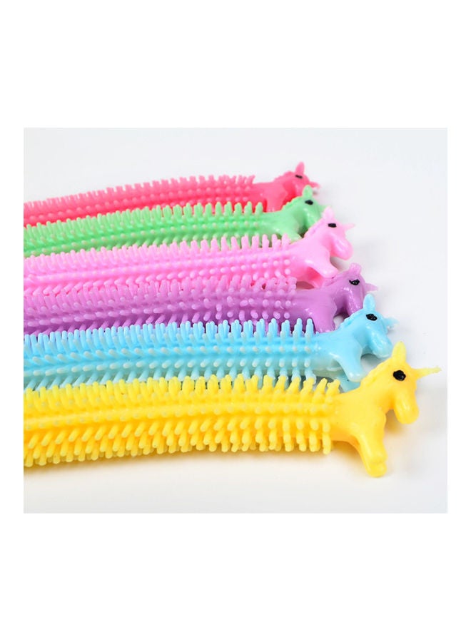 NIBEMINENT 6-Piece Cartoon Animal Unicorn Decompression Pull Cord Bracelet 19cm - Image 2