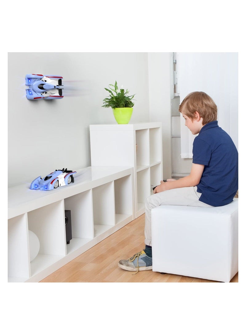 Y&D Wall Climbing Remote Control Car Rc Cars 360°Rotating Stunt Toy Latest Headlights and Taillight Rechargeable High Speed Cool Toys for Boy Girl Kids Toddlers Birthday Gifts - Image 3