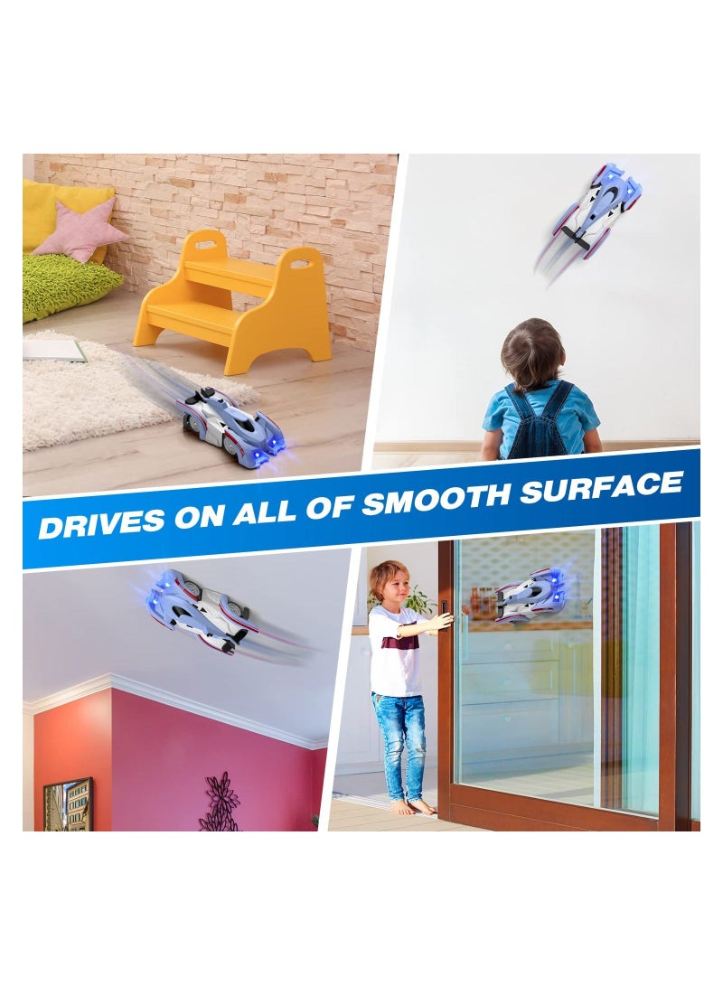 Y&D Wall Climbing Remote Control Car Rc Cars 360°Rotating Stunt Toy Latest Headlights and Taillight Rechargeable High Speed Cool Toys for Boy Girl Kids Toddlers Birthday Gifts - Image 2