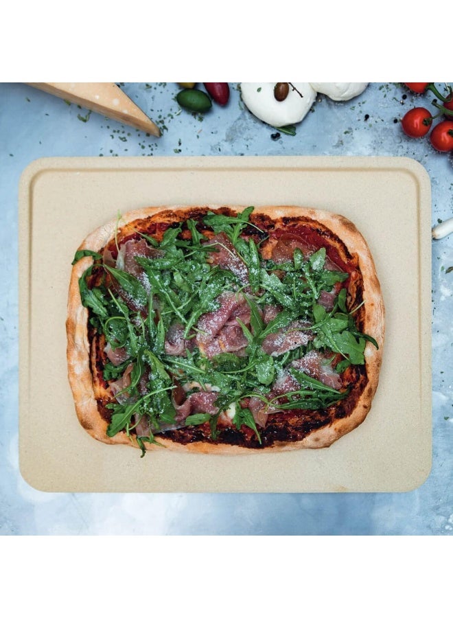 BOSKA Boska Pizza Stone Plate Deluxe Best For Oven Bbq And Grill Natural Non Toxic And Non Stick Surface Thermal Shock Resistant Cooking Stone Heavy Duty Ceramic Cookware  - Image 1