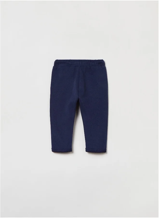 Ovs OVS Lightweight Plush Joggers With Animal Print