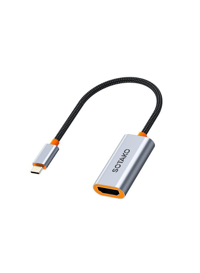 SOTAKO USB C to HDMI Adapter – 4K UHD (3840x2160 @30Hz) Display Converter, USB 3.2 Gen2 High-Speed, Compact Type-C to HDMI (Female) Adapter – Aluminum Alloy, Plug & Play for MacBook, Windows, and More - Image 1