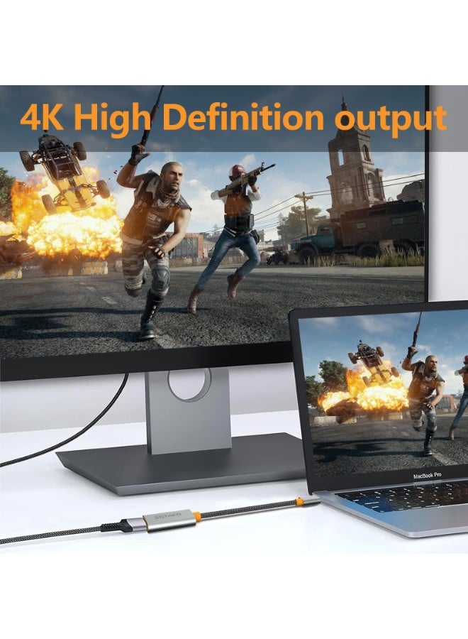 SOTAKO USB C to HDMI Adapter – 4K UHD (3840x2160 @30Hz) Display Converter, USB 3.2 Gen2 High-Speed, Compact Type-C to HDMI (Female) Adapter – Aluminum Alloy, Plug & Play for MacBook, Windows, and More - Image 5
