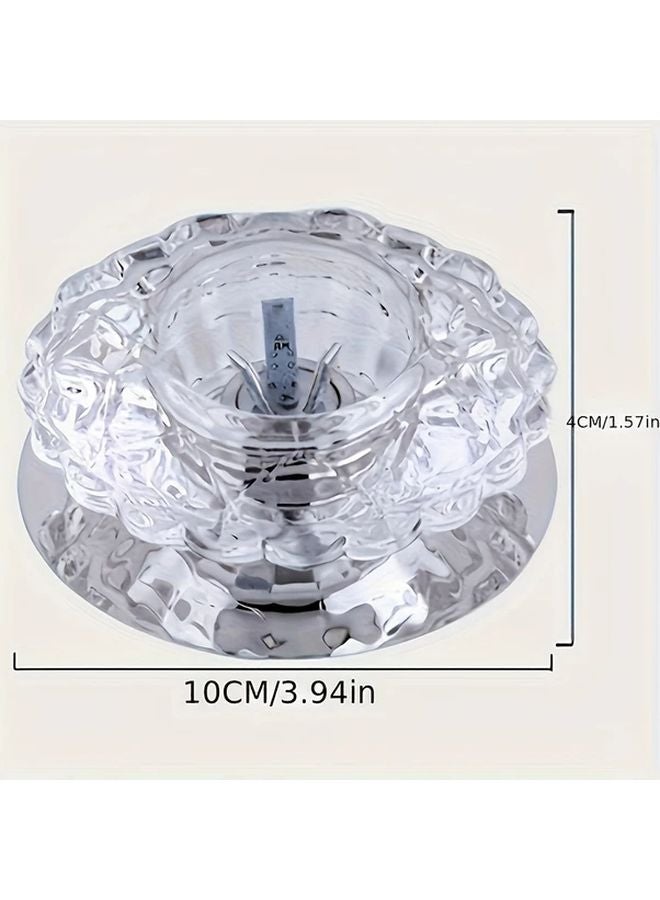 Modern Elegant Crystal LED Ceiling Light White For Home And Commercial Lighting - Image 3