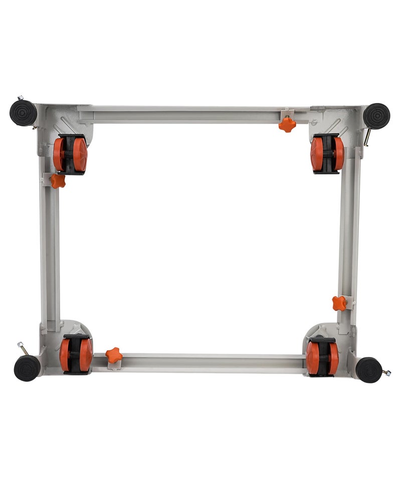 Shop4Ever Adjustable Heavy Duty Washing Machine Stand with Wheels | Front & Top Load | Fits 5–8 KG | Multi-Use Refrigerator & Cooler Base | Anti-Vibration | Rust-Proof - Image 3