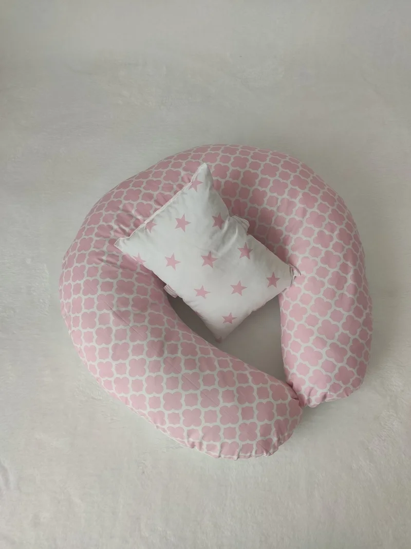 Beybinest Pink Yıldız Breastfeeding and Sitting Cushion