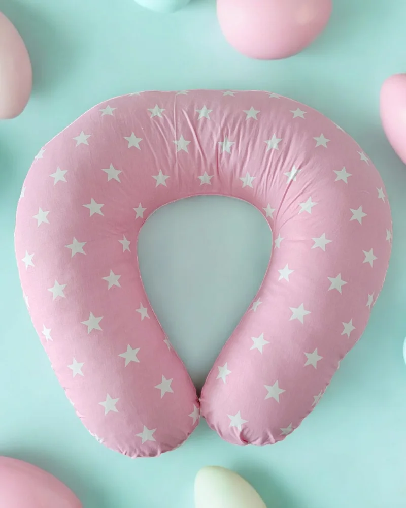Beybinest Pink Yıldız Breastfeeding and Sitting Cushion