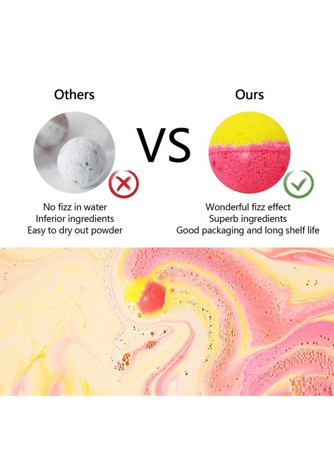 nagaliving Nagaliving Bath Bombs Gift Set, 50 Handmade Bulk Bath Bombs for Kids, Women, Men, Wonderful Fizz Effect Bath Gift for Valentine's Day, Christmas & Any Anniversaries  - Image 3