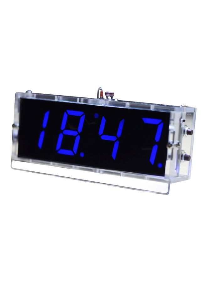 NIBEMINENT LED Clock Kit Blue/White 12.5x4x8.5cm  - Image 1