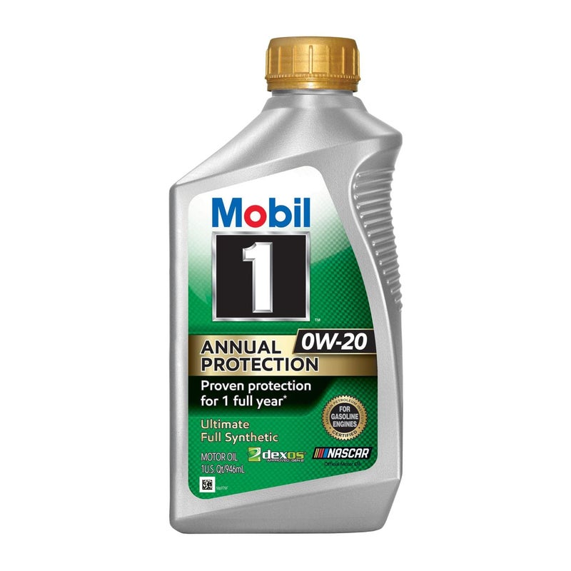 Mobil 1 Annual Protection 0W20 Ultimate Full Synthetic Motor Oil 1 Qt