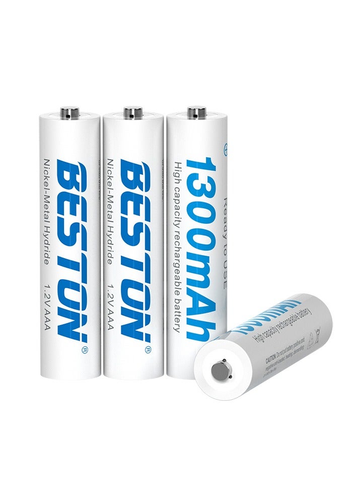بيستون بطاريات AAA قابلة للشحن من بيستون 1300 مللي أمبير - عبوة من 4 بطاريات - Image 2