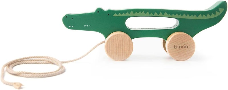 Trixie Wooden pull along toy - Mr. Crocodile