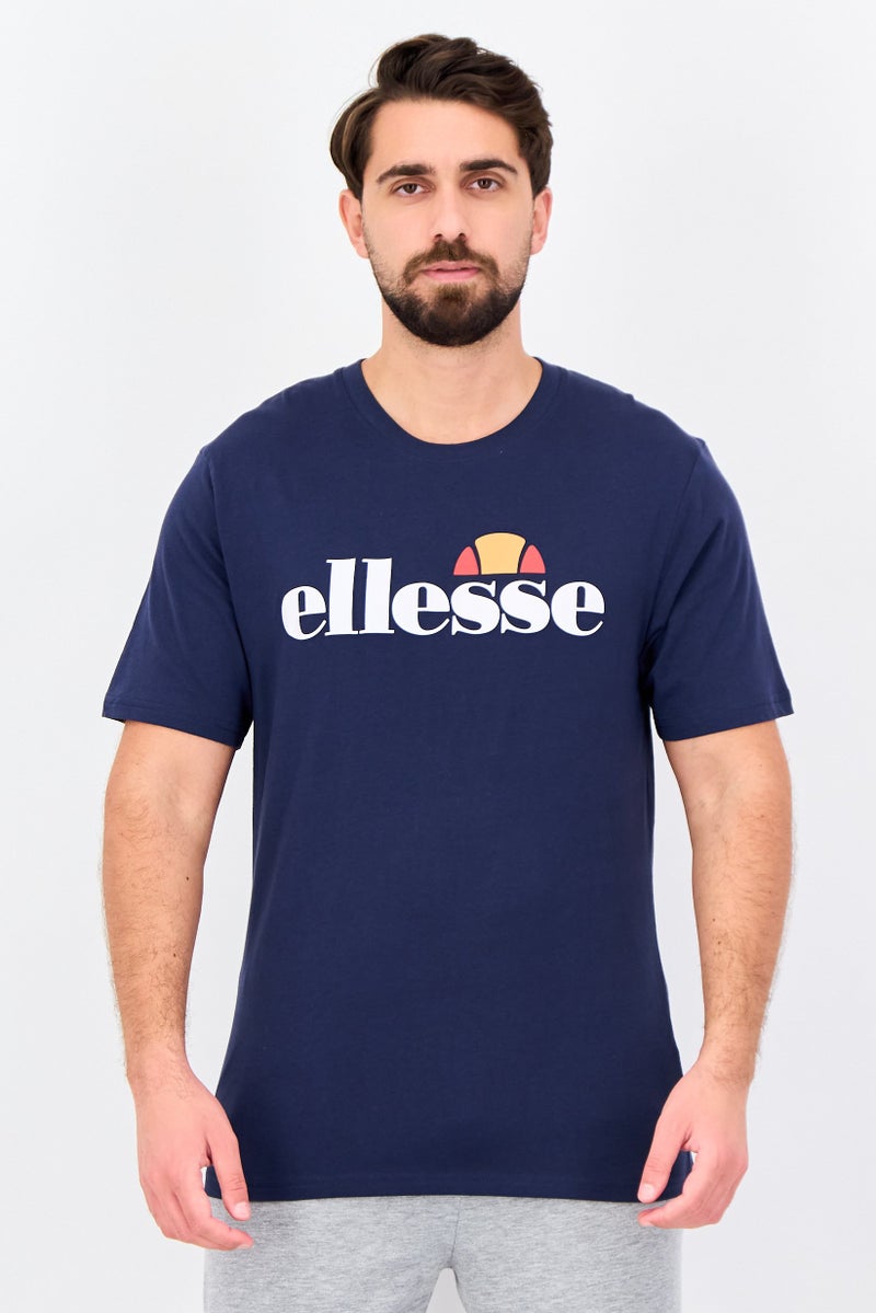 Ellesse Men Sportswear Fit Short Sleeve Outdoor T-Shirt, Navy - Image 1