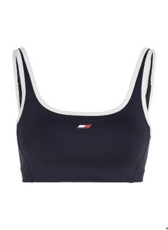 TOMMY HILFIGER Women's Sport Essential Low Support Skinny Fit Bra, Navy  - Image 2