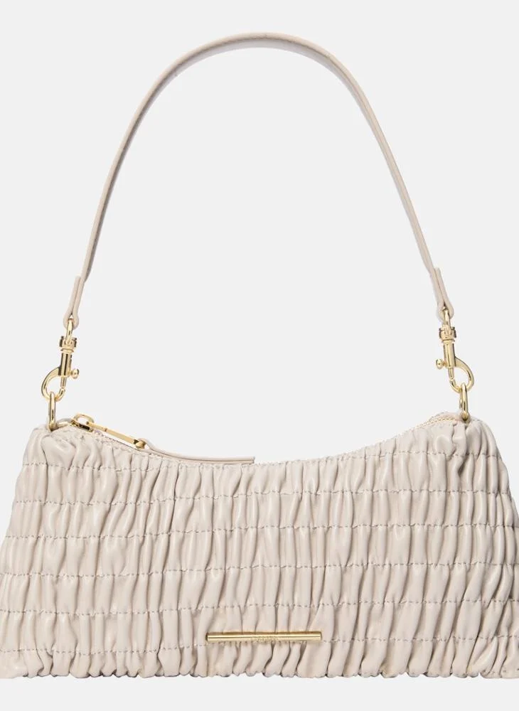 Calvin Klein Jeans Ruched Drop Zip through Shoulder Bag