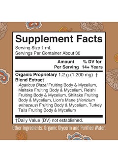 MaryRuth Organics Usda Organic Mushroom Complex By Maryruth'S | Herbal Liquid Drops | Immune Support Cardiovascular Health Overall Wellness | Non-Gmo, Vegan, Alcohol Free Tincture | 1 Oz, 30 Servings  - Image 4