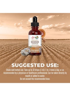 MaryRuth Organics Usda Organic Mushroom Complex By Maryruth'S | Herbal Liquid Drops | Immune Support Cardiovascular Health Overall Wellness | Non-Gmo, Vegan, Alcohol Free Tincture | 1 Oz, 30 Servings  - Image 5