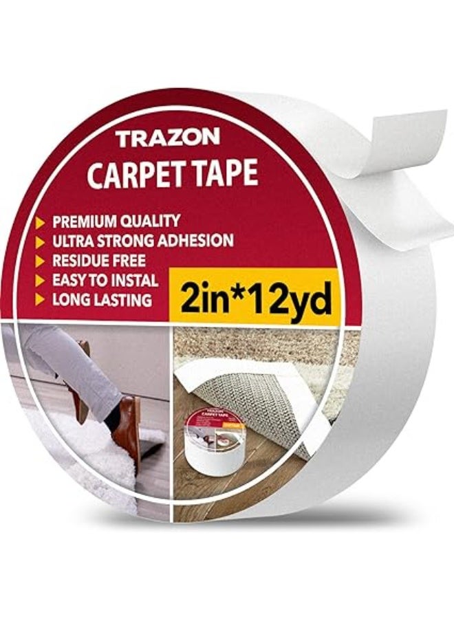 Carpet Tape Double Sided - Rug Tape Grippers (2 inch/12 yards) - Image 1