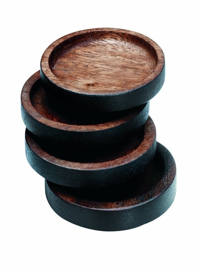 Noritake Kona Wood 3-3/4-Inch Coasters, Set of 4