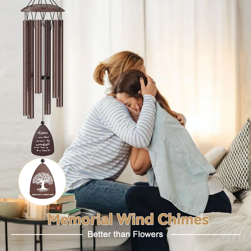 TOPBRY Memorial Wind Chimes for Outside, Sympathy Gift for Loss of Loved One Prime Mom Dad, Ideal for Bereavement & Funeral & Remembranceï¼ŒGarden Patio Outdoor Use - Image 4
