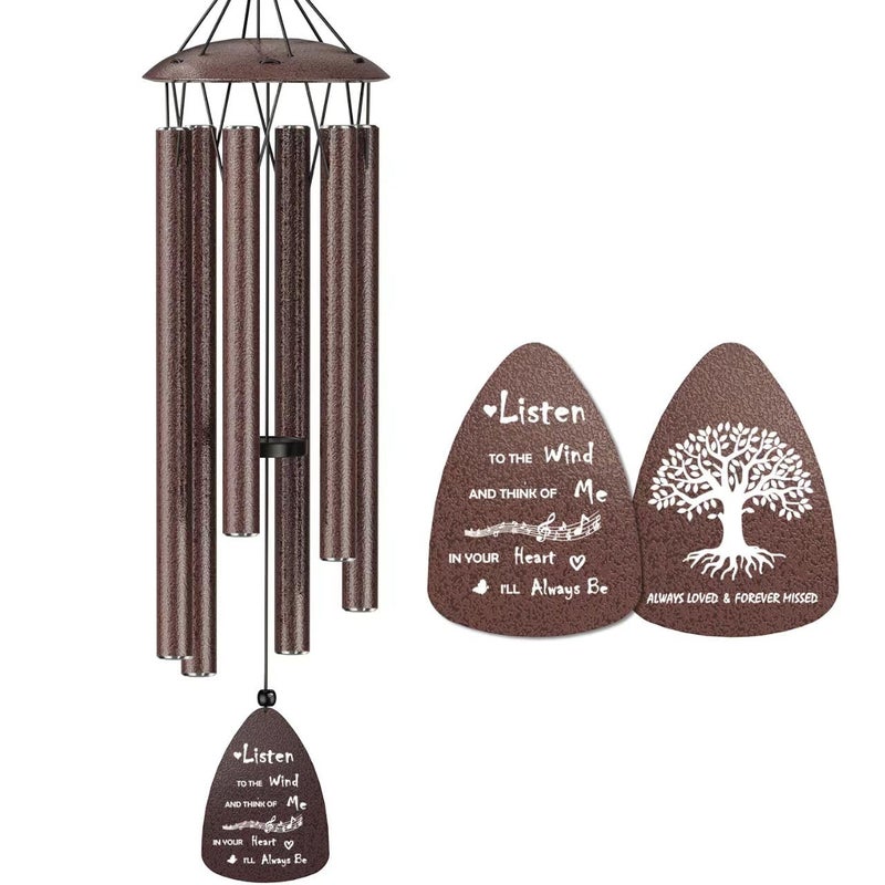 TOPBRY Memorial Wind Chimes for Outside, Sympathy Gift for Loss of Loved One Prime Mom Dad, Ideal for Bereavement & Funeral & Remembranceï¼ŒGarden Patio Outdoor Use - Image 1