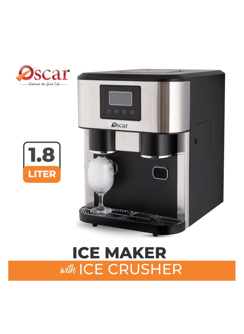 OSCAR | Ice Maker & Crusher | Model: OSIM2015CR | Large Capacity: 1.8L | Effective Ice Making & Crushing Abilities | Perfect for Parties, Gatherings, and Everyday Use - pzsku/Z40FDE19729B6890D713FZ/45/_/1716986726/c63040fc-2415-4b2e-af72-2be544ef04ad